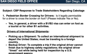 CBP Response to Trade Stakeholders Regarding Cabotage 